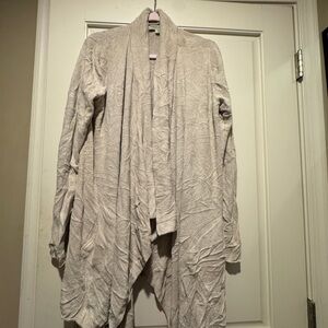 Barefoot Dreams Cream Drape Cardigan